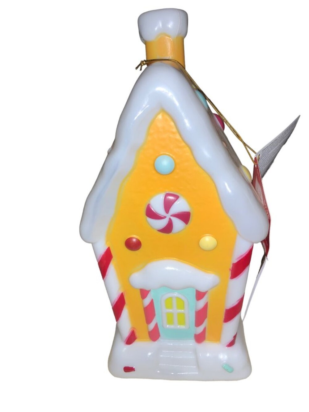 Holiday Time Lighted Gingerbread House Table Top Blow Mold Christmas Decor - Picture 2 of 12